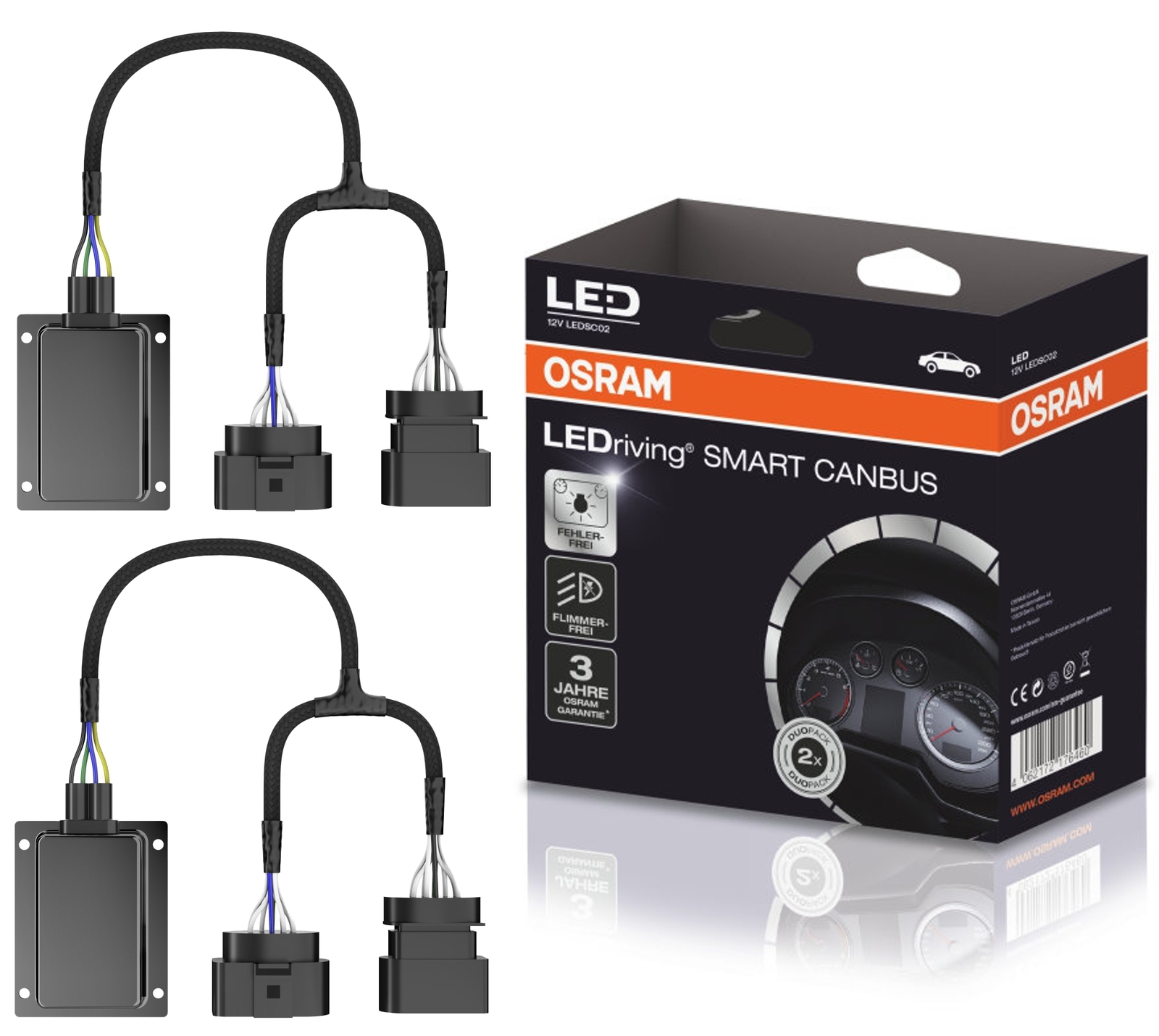 OSRAM Night Breaker H7 LED retrofit lamps + CanBus + adapter for VW Tiguan 5N 4251997754452 eBay