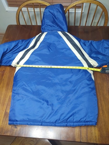 Vintage Y2K Airwalk Reversible Skater / Ski Puffy Blue/Tan Jacket Size Medium - Picture 14 of 17