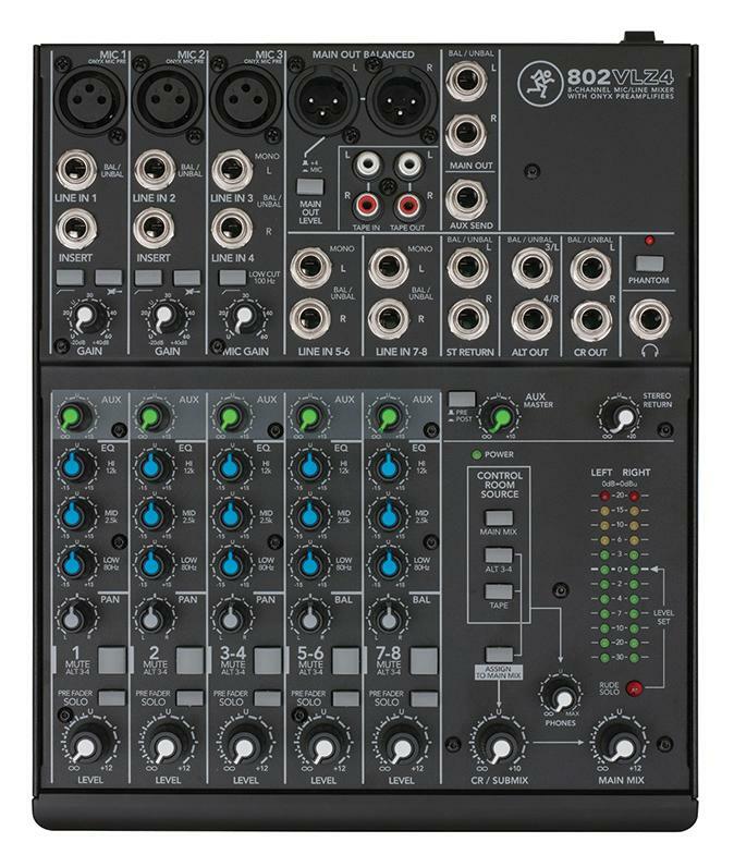 Mackie 802VLZ4 8-канальный компактный микшер Mischpult с аналоговым фильтром низких частот