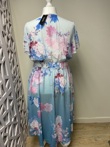 Evans Kimono Size 18 Dusk TSUBAKI Jacket Top Kaftan Holiday NEW With Tag - Picture 10 of 11