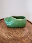 Vintage Jade Green Dutch Shoe Planter- Small Succulents