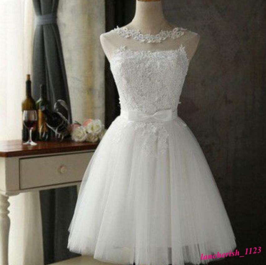 flare wedding dresses Short Flare Sleeve Wedding Dresses V-Neck Bohemian Bridal Gowns DW416 –  TANYA BRIDAL main image 0