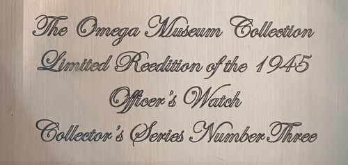 Omega Museum Collection Officer Watch Box New - Picture 3 of 8
