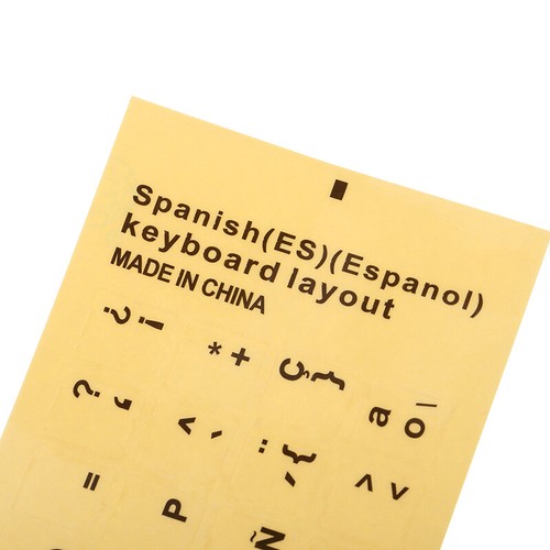 1Sheet Standard Spanish Portuguese Language Transparent Keyboard Stickers - Zdjęcie 4 z 15