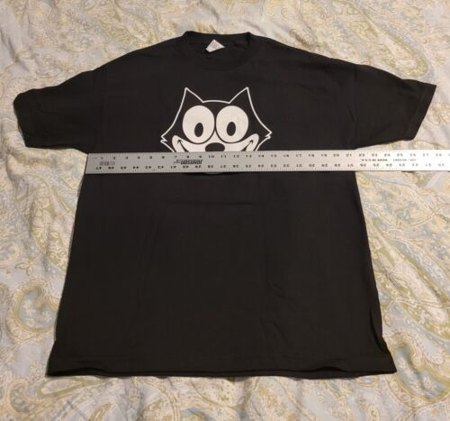 Camiseta De Colección Años 90 Félix El Gato Para Hombre L Negra Dibujos Animados Gráfico TV Cómic NUEVA - Imagen 3 de 4