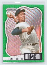 2021 Panini Prizm Old School Green Prizm OS-7 Sandy Koufax | HOF