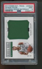 2017-18 Jayson Tatum National Treasures Colossal Materials /99 PSA 9 Graded 