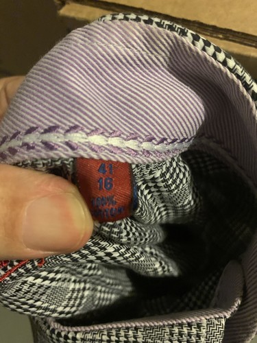 Robert Graham Hemd Herren 16 / 41 schwarz grau gemustert langarm Baumwolle - Bild 10 von 10