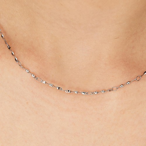 BROSWAY ESSENTIAL COLLANA GIROCOLLO A MAGLIA  DA DONNA IN ACCIAIO BNL009 - Imagen 3 de 4