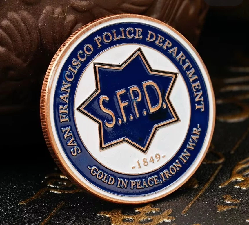 SAN FRANCISCO Police Collector Challenge COIN Gedenk Münze Badge Abzeichen SFPD