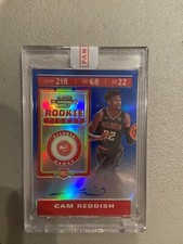 Cam Reddish 2019-20 Panini Contenders Optic RC AUTO BLUE PRIZM #80/99 SEALED