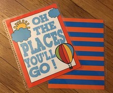 *Oh The Places You'll Go* Front & Back Cover Set 4 use with Erin Condren Planner