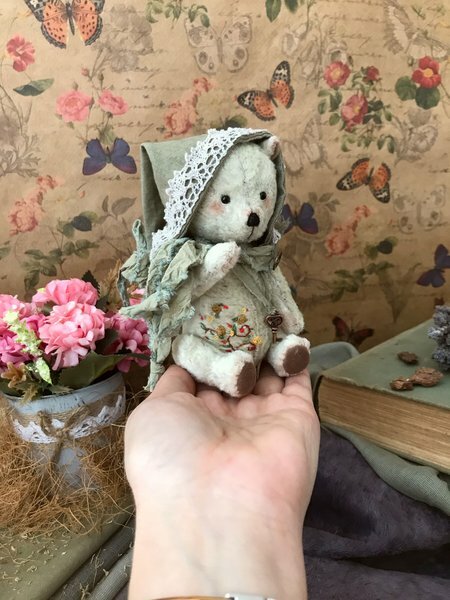 Little bear Chris miniature handmade ANTIQUE teddy Little bear Chris miniature handmade ANTIQUE teddy