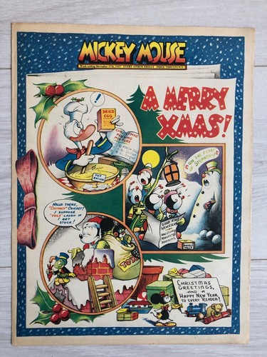 25x Journal Revue MICKEY MOUSE (UK) Jahr 1947 Odhams Willbank Bohnenstange sehr guter Zustand - Bild 10 von 13
