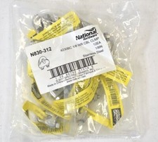 Lot Of 12 National Hardware Cable Clamps Wire Rope Stainless Steel 1/8" N830-312
