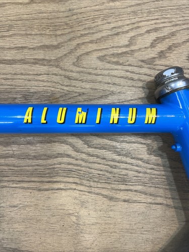 Trek 1100 Aluminum Road Bike Frame & Steel Fork Frameset 62cm XL 1989 Blue - Picture 6 of 24
