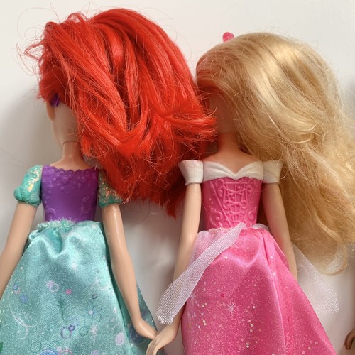 "Lote 4 muñecas Hasbro Disney Princess 2015 2018 Ariel Aurora Tiana Cenicienta 11""" - Imagen 7 de 13