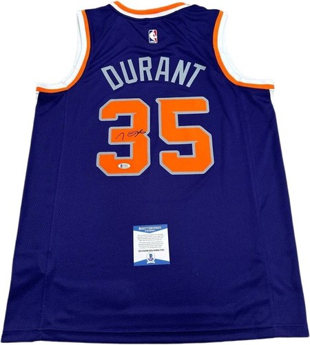Kevin Durant #35 Orange/Violet Hand Signed Jersey BAS COA - Picture 4 of 4