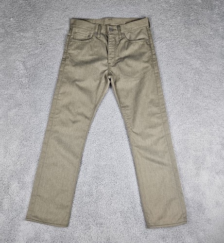 Levi’s 513 Men’s Slim Straight Jeans 31x30 Light Olive Green Stretch NWOT - Picture 1 of 9