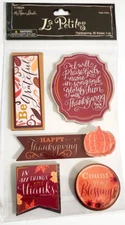 THE PAPER STUDIO La Petites THANKSGIVING 3D Stickers - 5 pcs