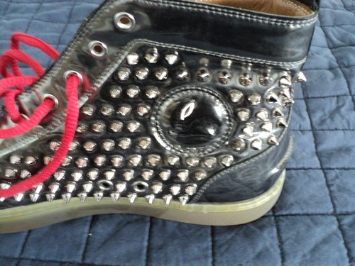 Studded Spikes Boots. Silver Leather, Pre Owned Size 43. Free Postage. - Picture 8 of 11