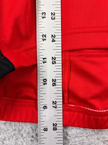 Endura Cycling Jersey Adult Medium Red Black 1/2 Zip E3104 Xtract II Pockets - Picture 12 of 15