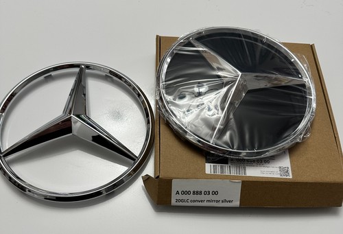 MERCEDES BENZ GLC/GLE X253 W167 Raised Mirror Chrome Grill Emblem PN/A0008800300 - Picture 11 of 24