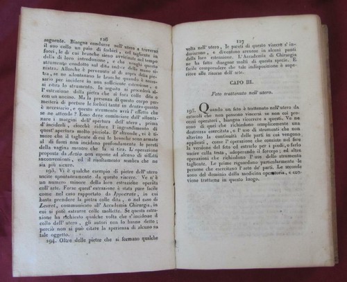 1822 ANTIQUE ITALIAN MEDICAL BOOK w/LEATHER COVERS – SURGERY RARE! - Picture 11 of 12