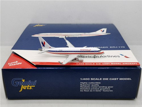 GeminiJets FOR American Eagle Airlines For EMBRAER ERJ-170 N760MQ 1/400 Model - Picture 4 of 8