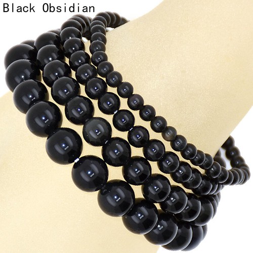 Handmade Natural Healing 4mm 6mm 8mm 10mm Round Stone Beads Bracelet Stretch - Bild 31 von 76