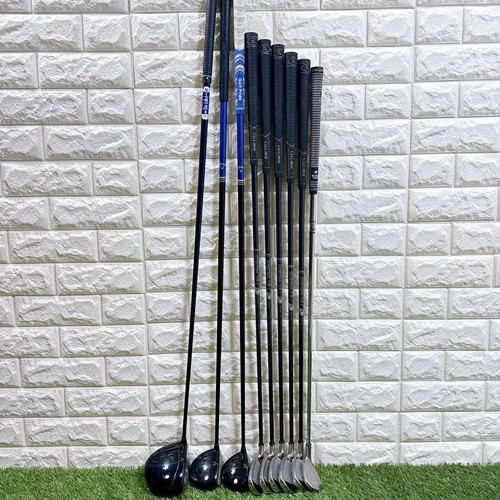 Callaway Golf Club Set Driver FW Irons Wedge RH R Flex X-18 X Hawk Eye X-14 9pcs - Picture 6 of 7