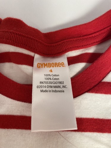 NWT Gymboree Girls Sz4 PARISIAN AFTERNOON Chambray Skirt, Red Striped Cherie Top - Picture 4 of 9