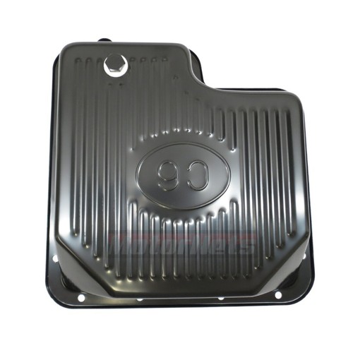 Black Steel Ribbed FORD C-6 Transmission Oil Pan & Gasket Muscle Car Hot Rod - Picture 4 of 5