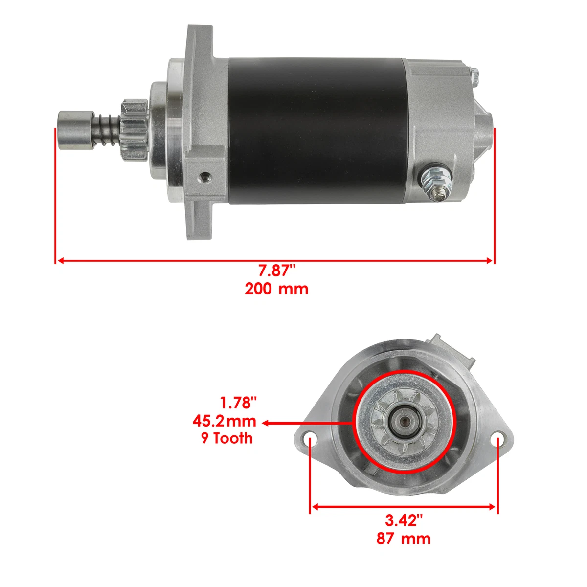 Starter for Mercury / Tohatsu 3C8-76010-1M 3C8-76010-1 853805T03 