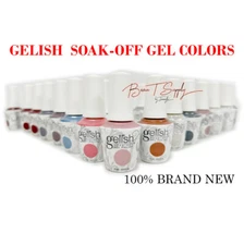 Gelish Soak-Off Gel Polish 0.5oz/ea  NEW BOTTLE - New Updated Best Seller