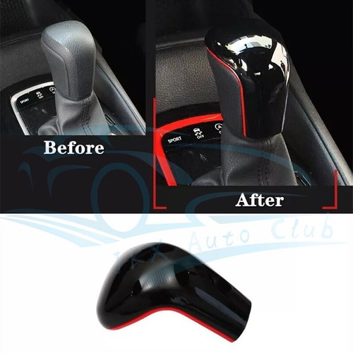 For Toyota Camry 2025-26 Interior Gear Shift Knob Cover Trim Glossy Black +RED o - Picture 4 of 7