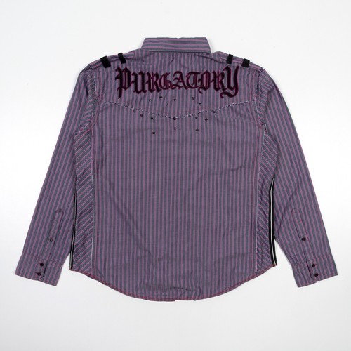 Black Label Premium PURGATORY Shirt 100% Cotton Mens 2XL - Picture 2 of 16