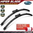 2x Front 22" & 22" Windshield Wiper Blades for Chevy Silverado 1500 GMC Cadillac