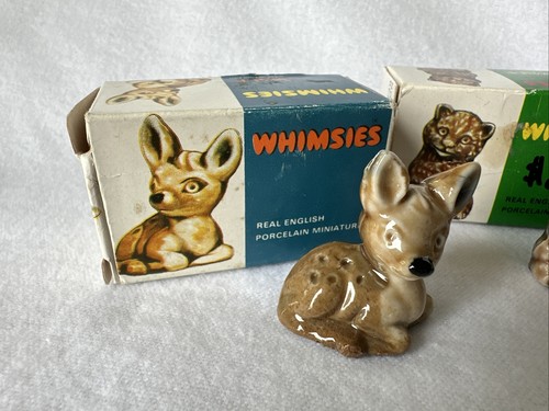 WADE of England WHIMSIES #1 FAWN, #11 Bear Cub, #24 Field Mouse w/ Orig. Boxes - Picture 2 of 24