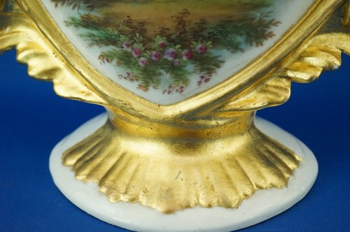 Big ancient porcelain vase 1800 19th Empire France attr. Old Paris Sevres style - Picture 18 of 24