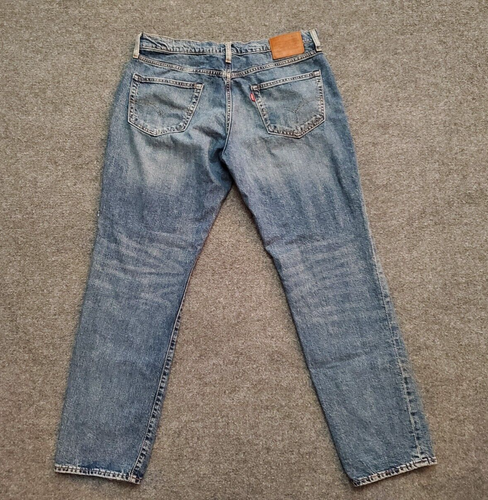 Levi's 511 Premium 34x32 (Meas 36x32.5 10.5" Rise) Slim Fit Dark Big E Jeans A19 - Picture 2 of 14