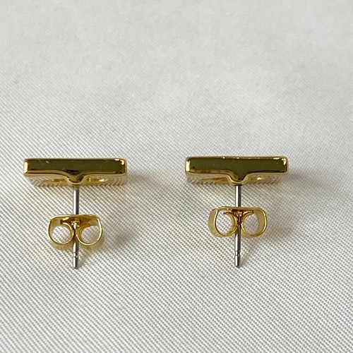 Kate Spade Locher Spaten goldfarbene Ohrstecker & Etui - Bild 4 von 7