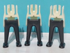 PLAYMOBIL X3 SCHWARZE BEINE MOBILE HÄNDE GEOBRA PIRATEN WEST MITTELALTER BAUE...