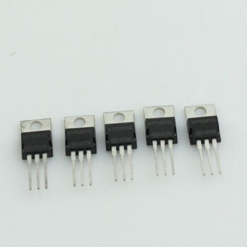 Qty 5 NTP52N10G onsemi Power MOSFET 60 A 100 V N-Channel Enhancement Mode TO-220 - Picture 3 of 5