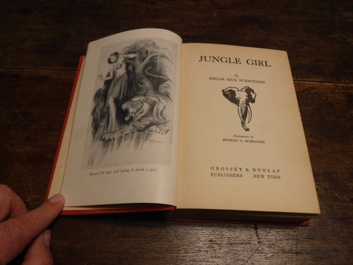 Jungle Girl Edgar Rice Burroughs 1932 Hardcover Grosset & Dunlop illustriert - Bild 3 von 20