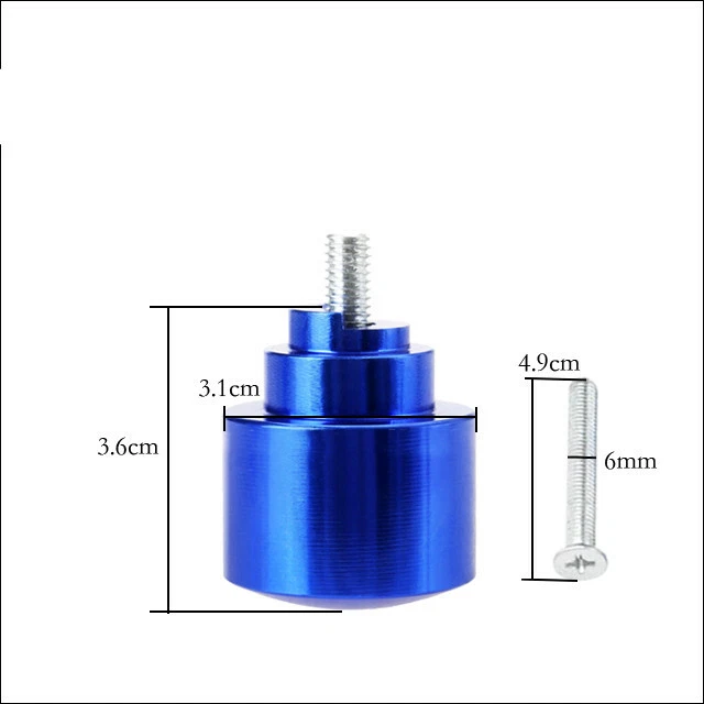 Cubierta deslizante tapa de extremo de manillar de carbono para motocicleta Honda CBR 600RR Foto 2 de 4