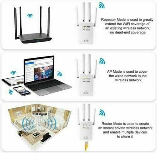 2.4G WiFi Range Extender Repeater Wireless Amplifier Router Signal Booster - 第 8/13 張圖片