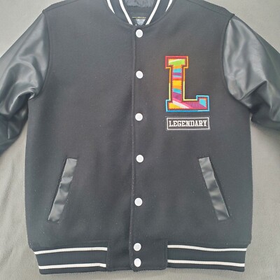 【おすすめ】Switch・SOUVENIR JACKET Switch Remarkable Varsity Legendary Jacket Black Button Mens