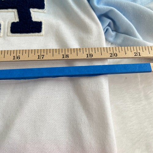 Felpa con cappuccio Pro Standard MLB Los Angeles Dodgers da uomo blu rosa ombra - Foto 12 di 17
