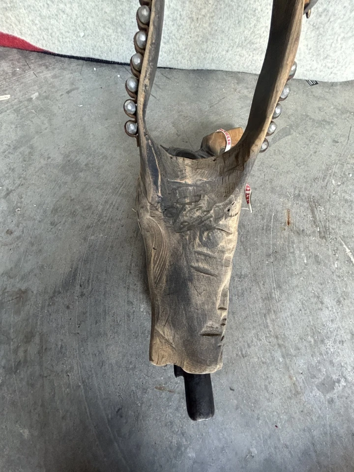 Vintage Handmade Toy Pistol Wood Gun And Holster Man Cave Old Folk Art - Damaged - Image 4 of 4